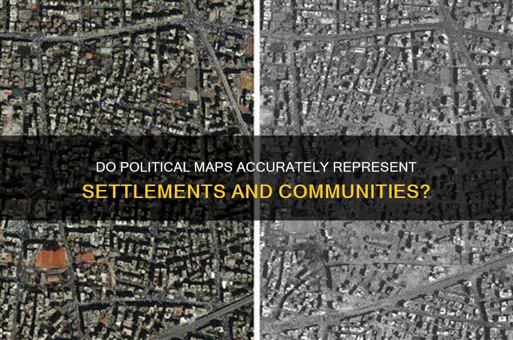 do political maps show settlements
