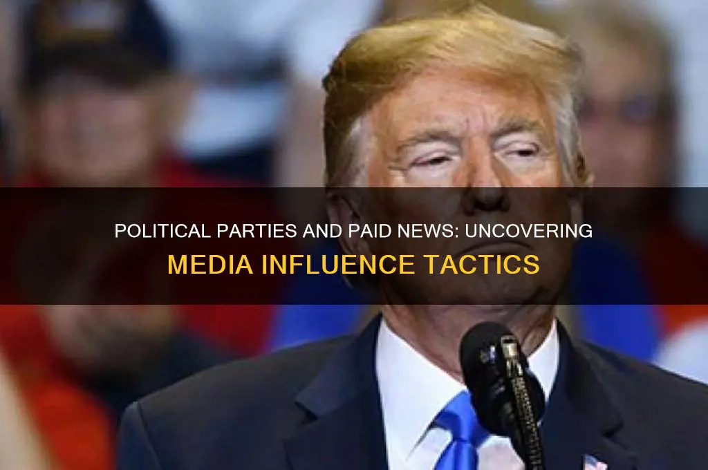 do political parties buy news coverage