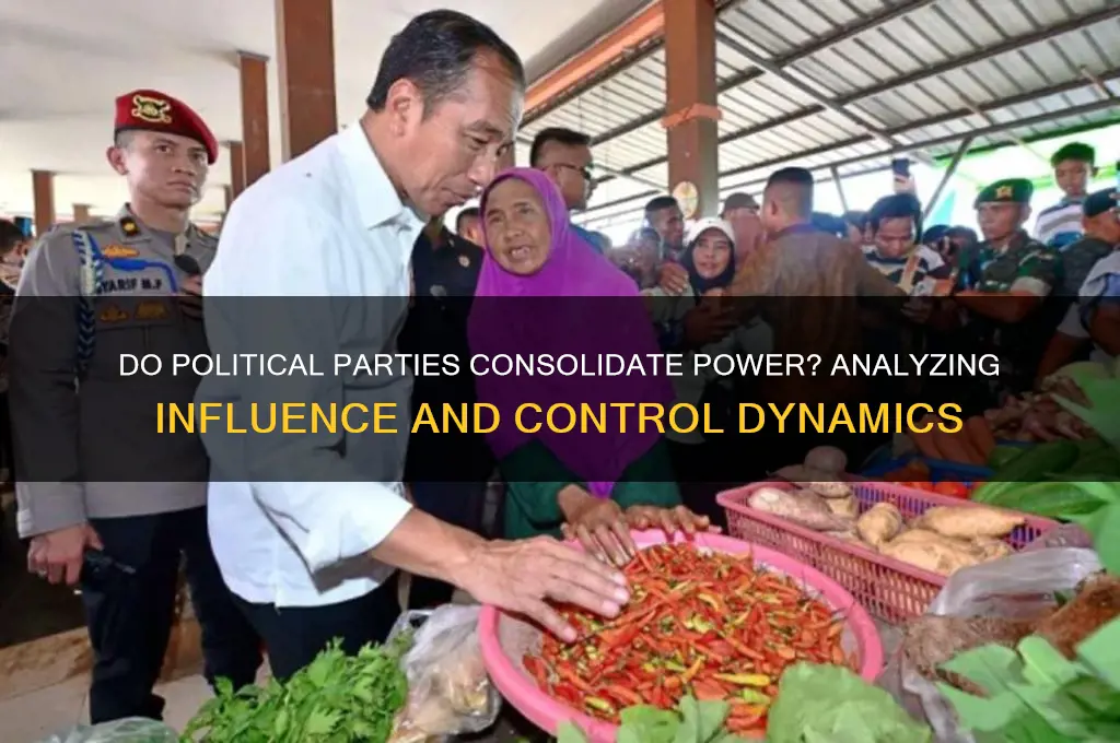 do political parties condesne power