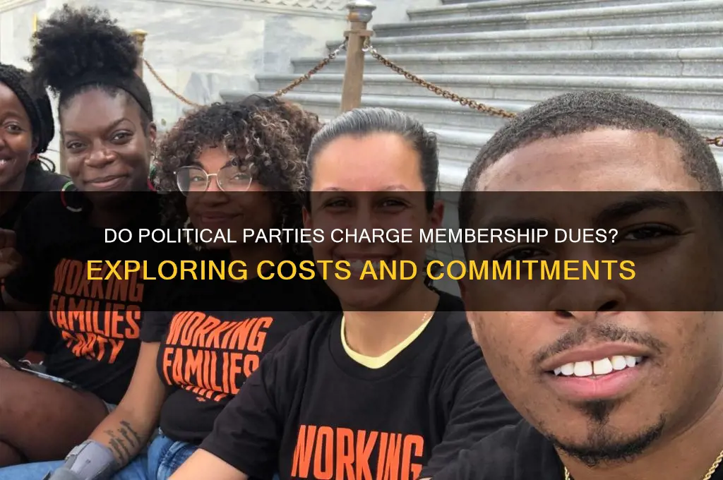 do political parties have dues