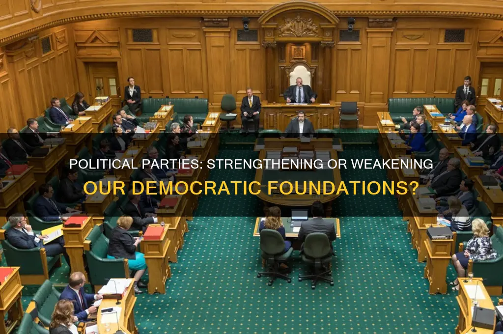 do political parties make our democracy stronger or weaker