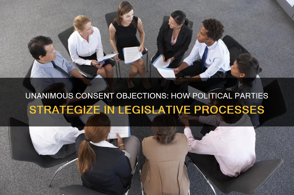 do political parties plan for unanimous consent objections