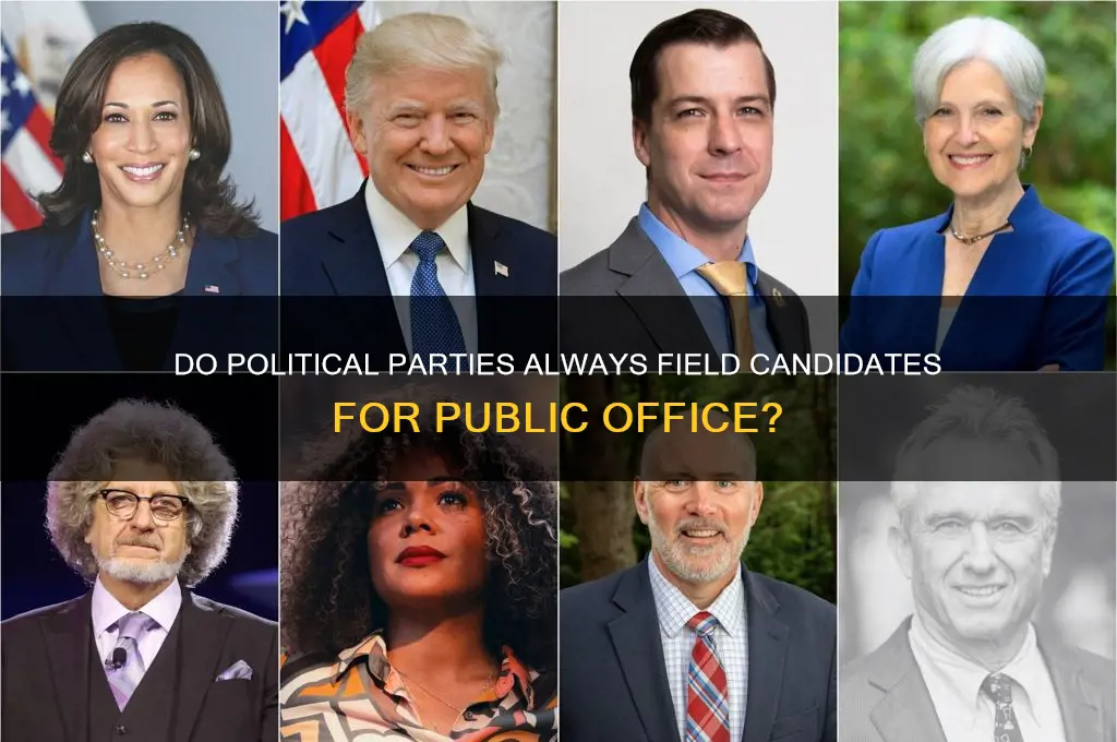 do political parties run candidates for office