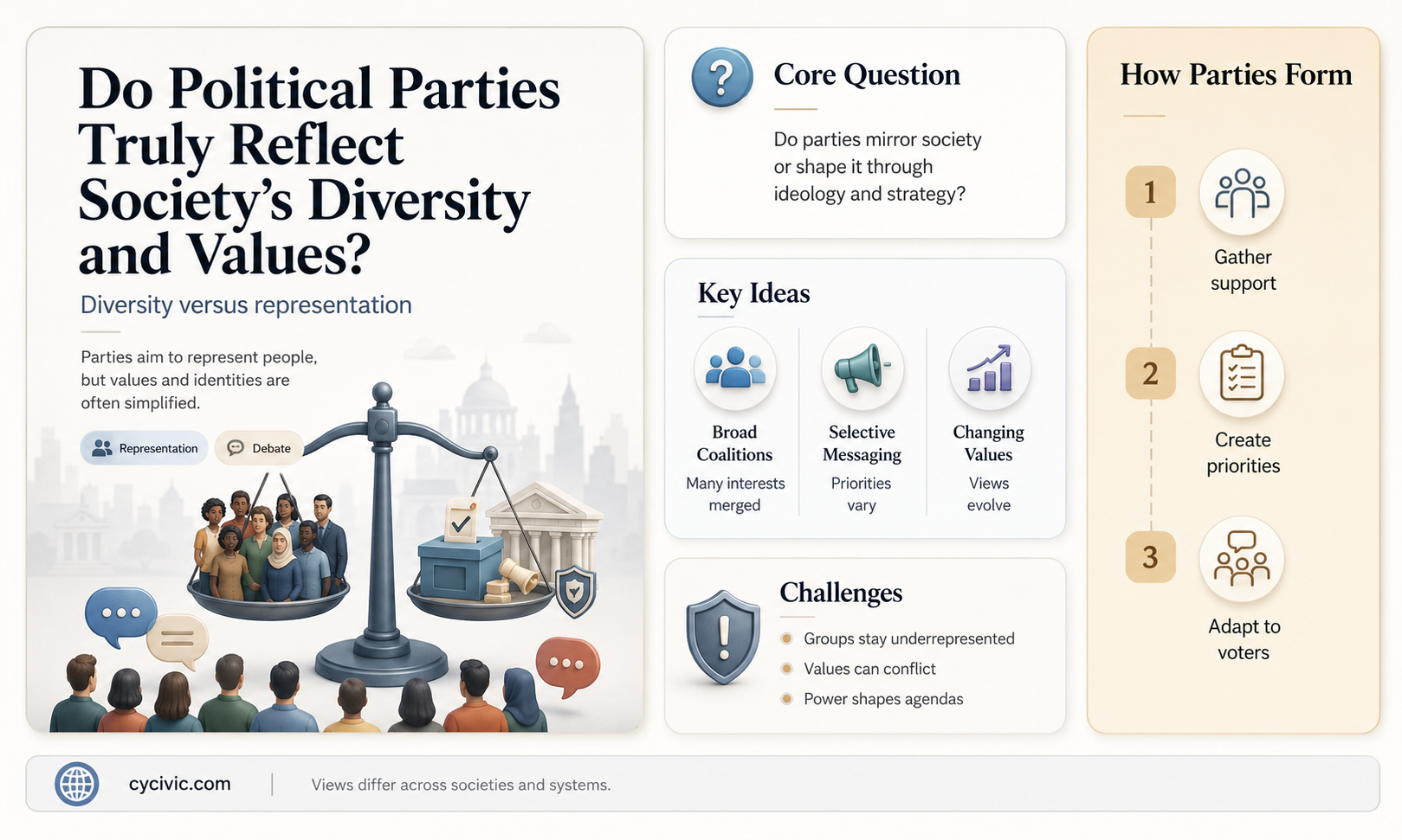are the political parties representative of society