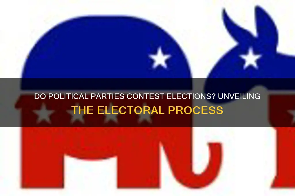 do political partties contest elections