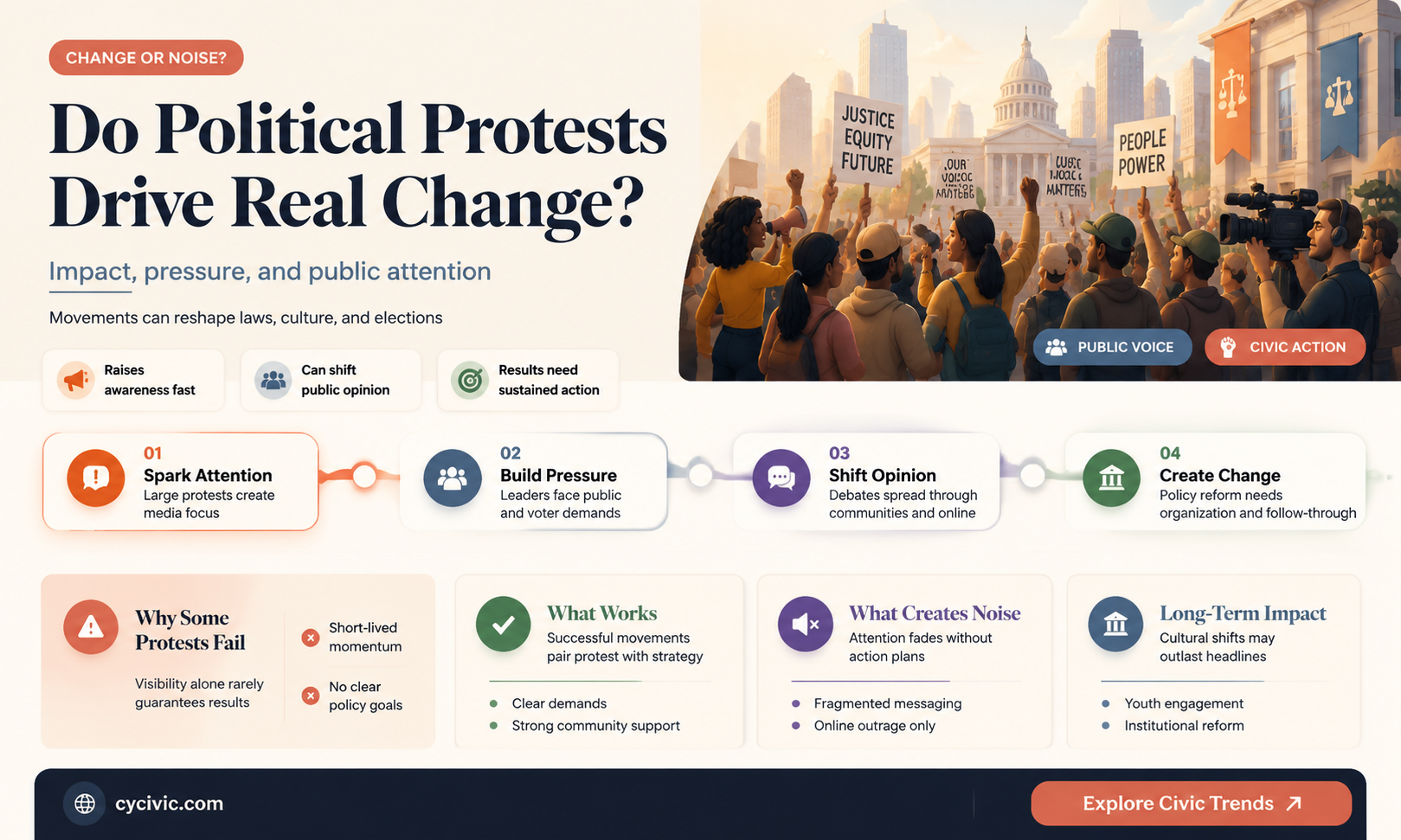 are political protests effective