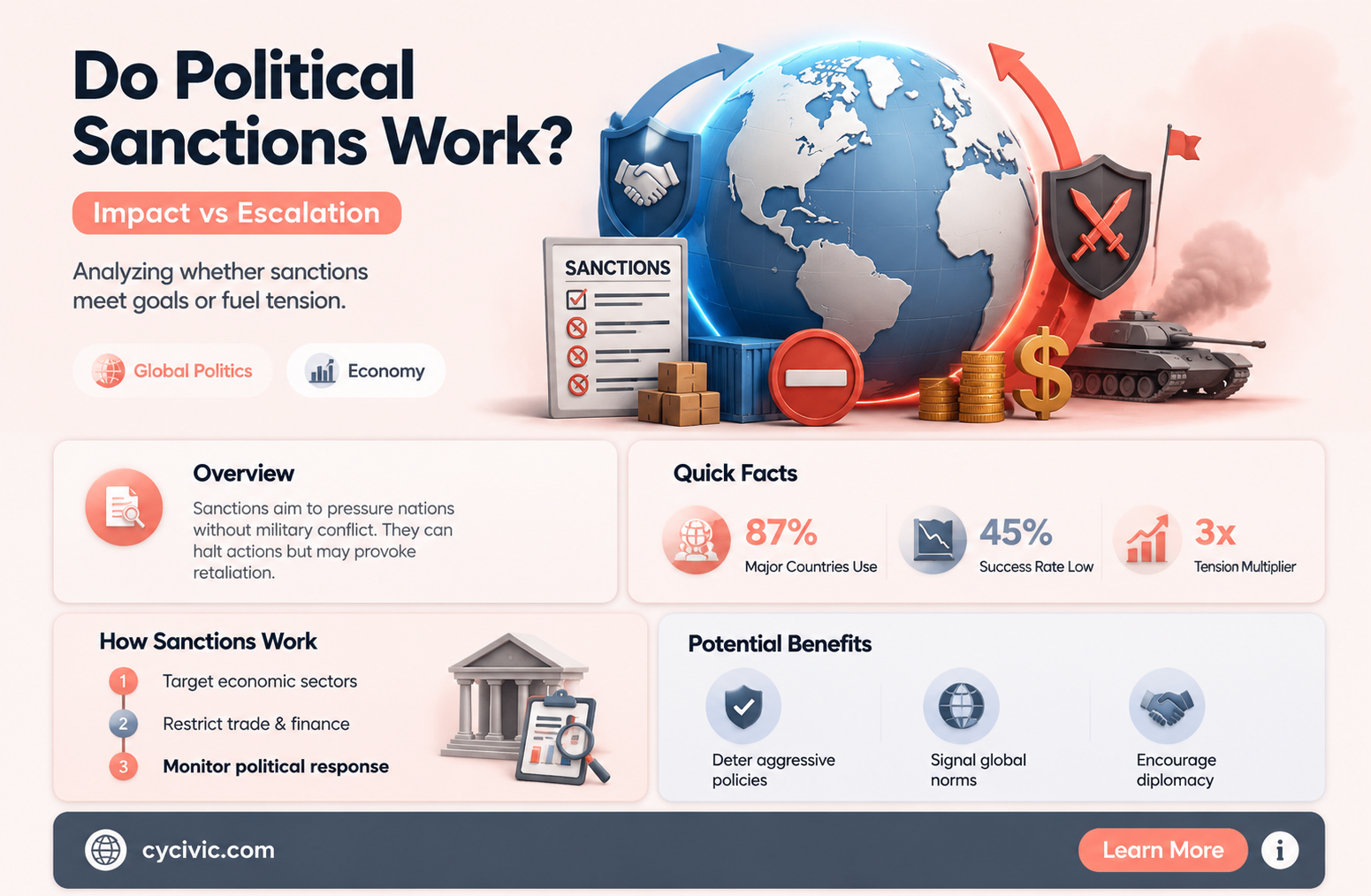 are political sanctions effective