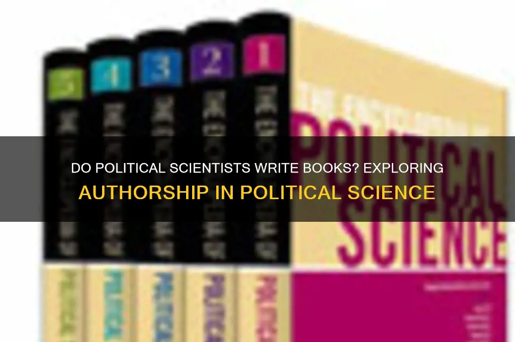 do political scientists write books