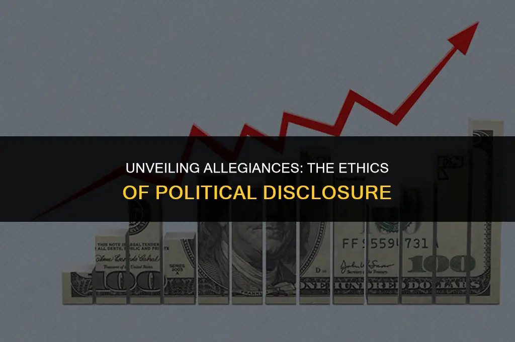 do politicians have to divulge thier political affiliations