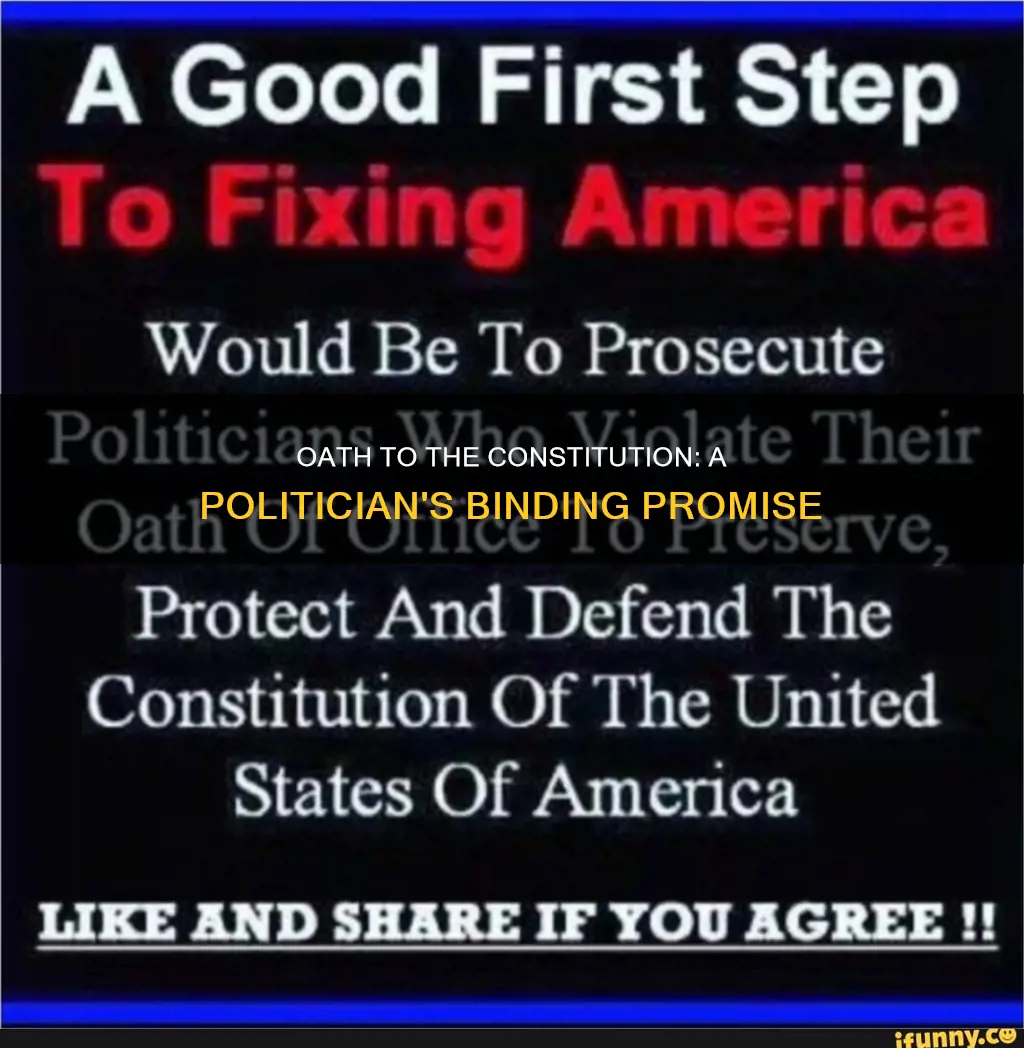 do politicians have to swear an oath to the constitution