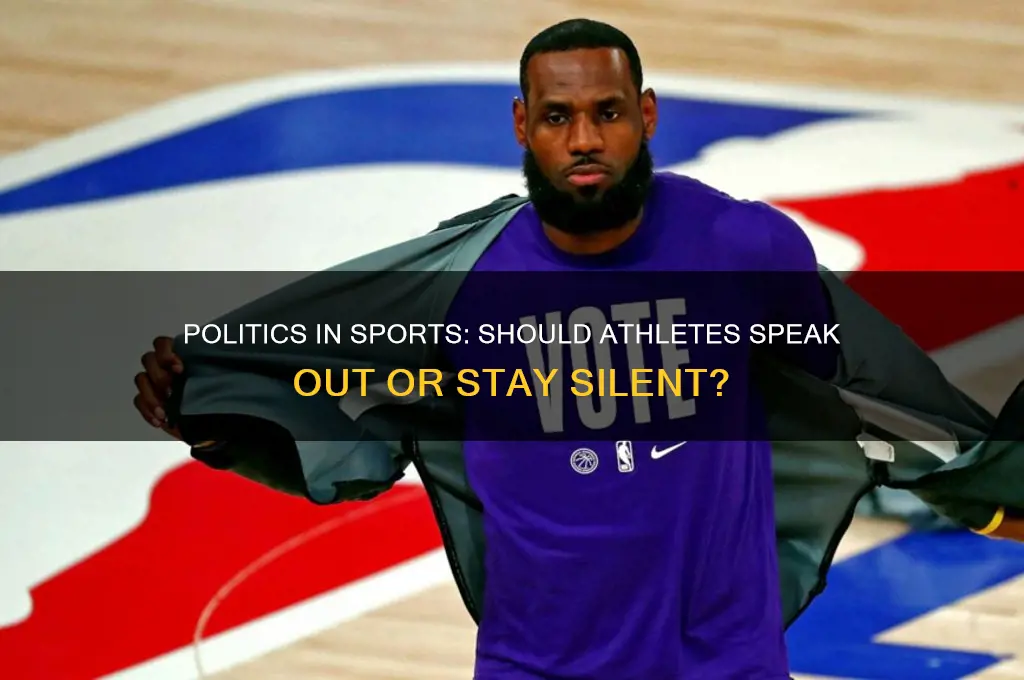 do politics belong in sports