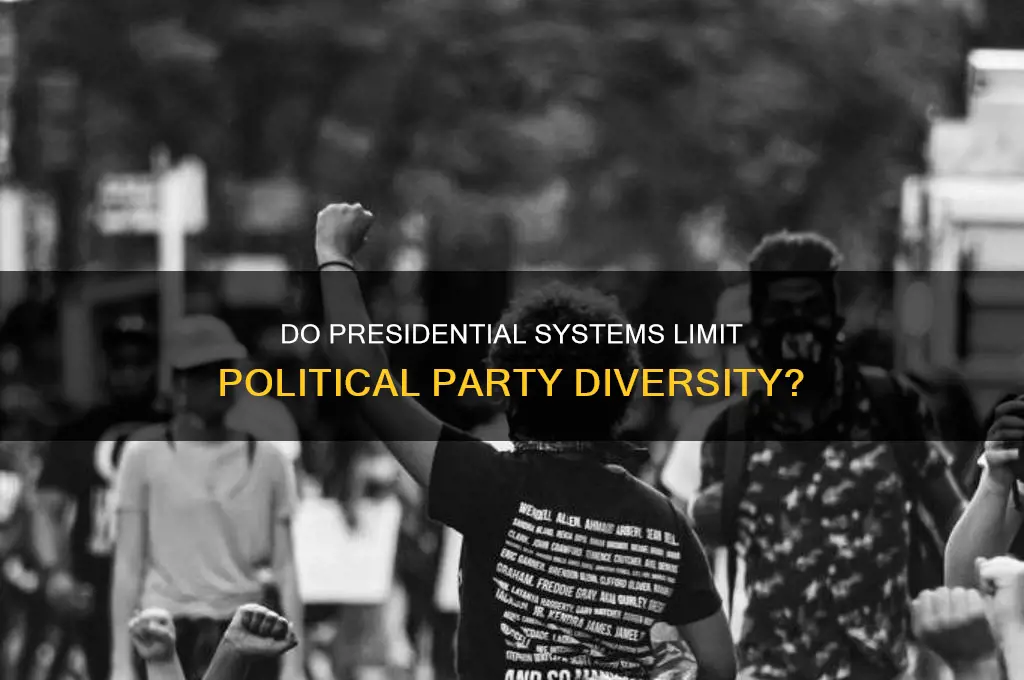 do presidential systems lead to fewer political parties