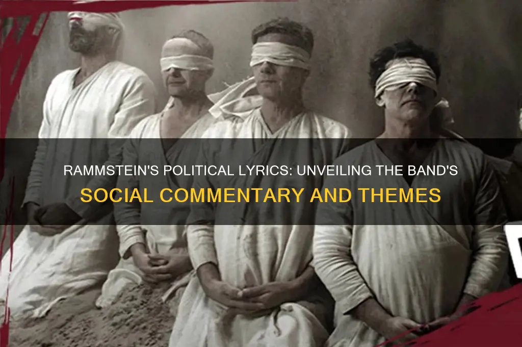 do rammstein sing about politics