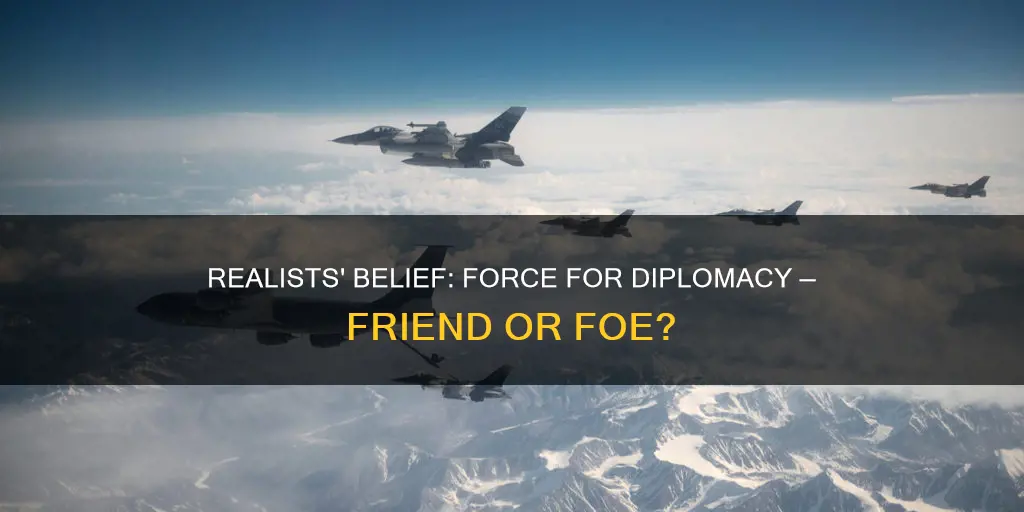 do realsists believe in the use of force for diplomacy