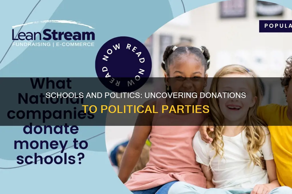 do schools donate to political parties