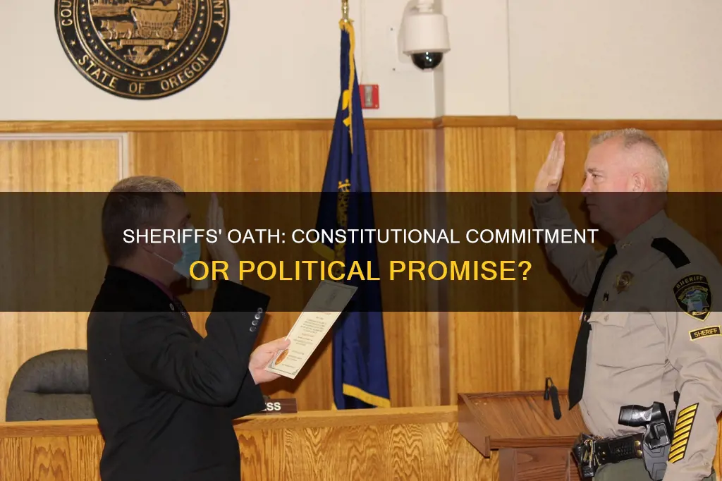 do sherrifs swear an oath to the constitution