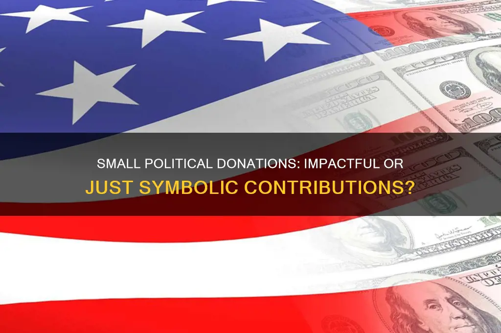 do small political donations matter