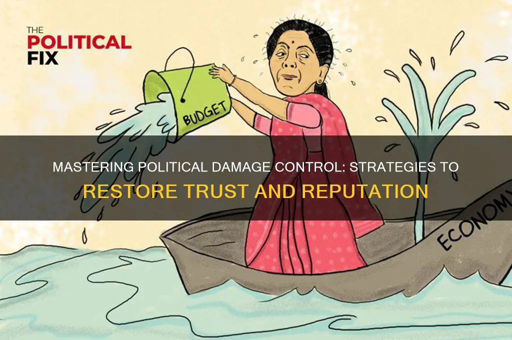 do some political damage control