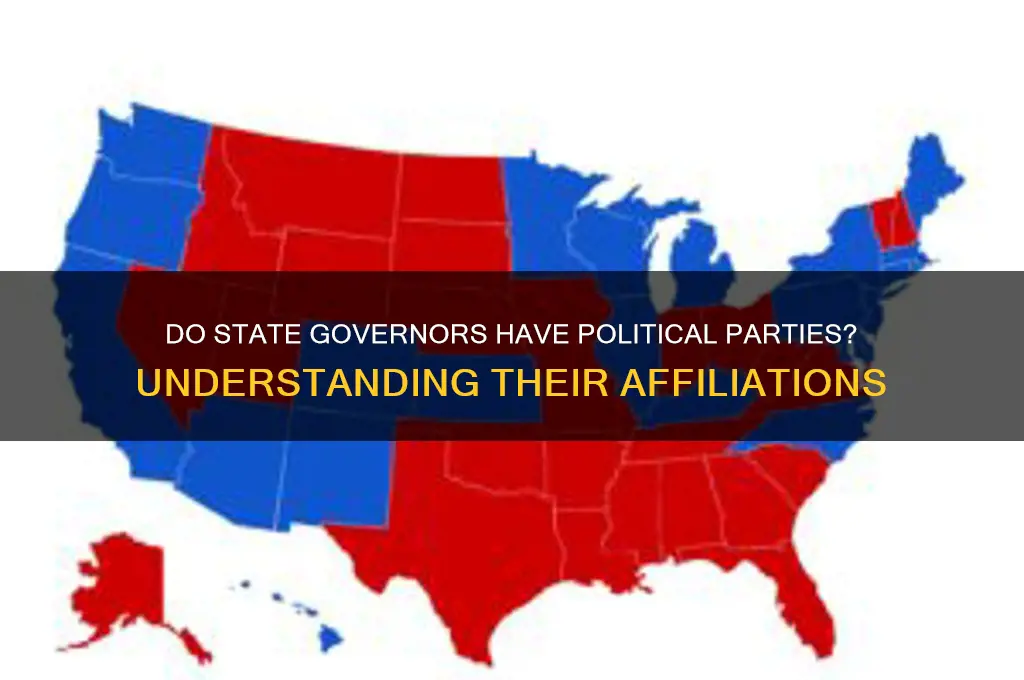 do state governors have political parties
