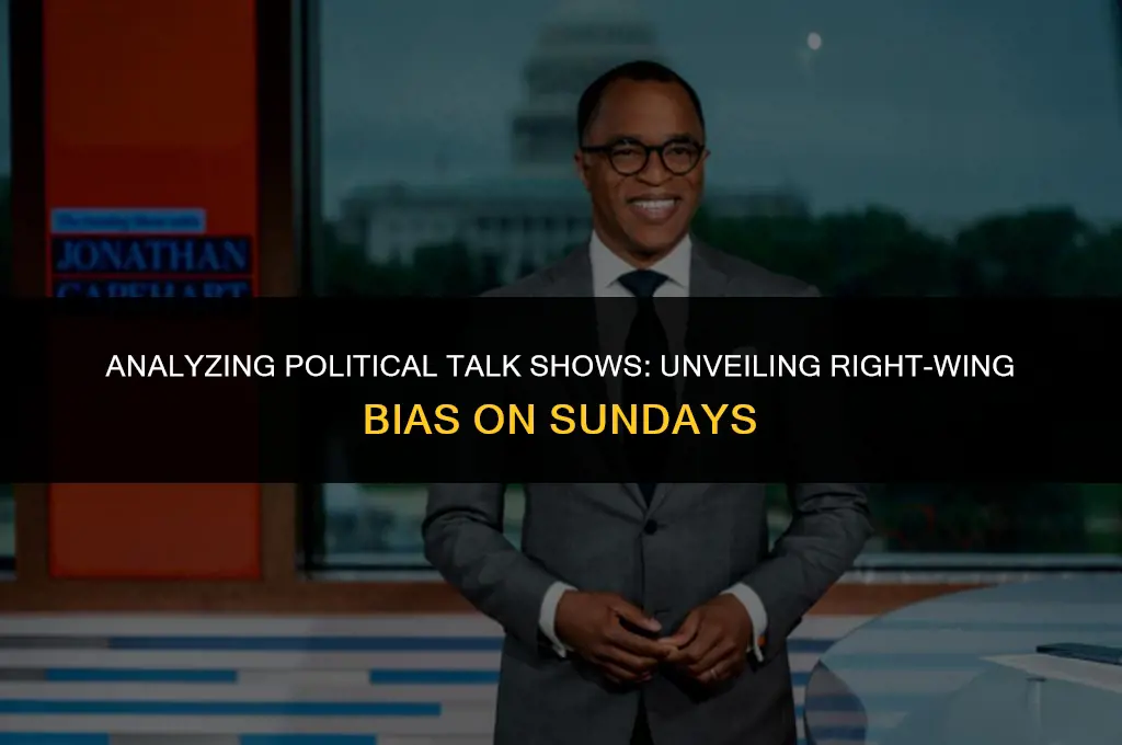 do sunday political talk shows carry a right-wing bias