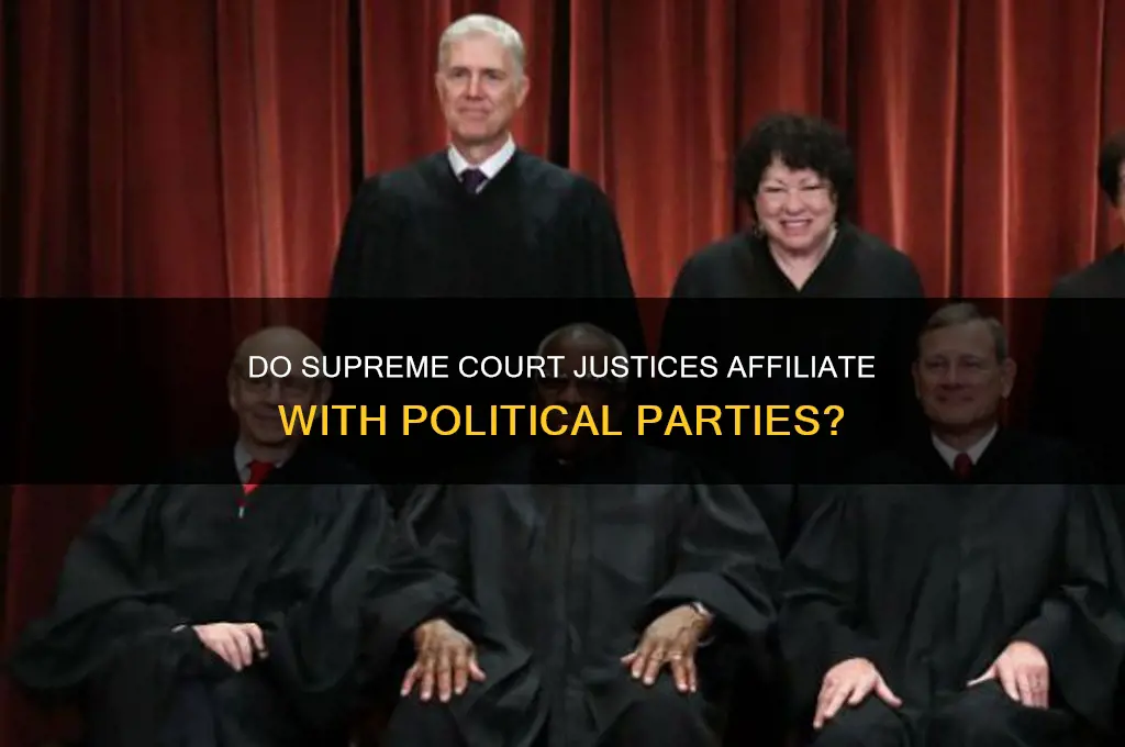 do supreme court justices afgiliate with political party