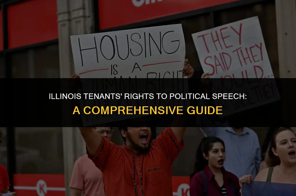do tenants in illinois have ther right to political speech