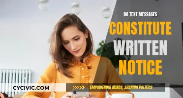 Text Messages: Written Notice or Not?