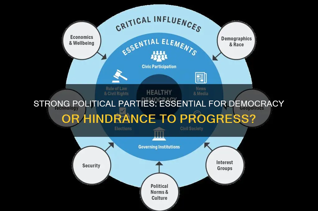 do there need to be strong political parties for democracy