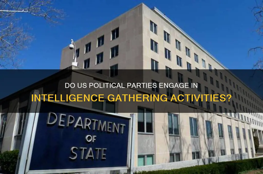 do us political parties collect intelligence
