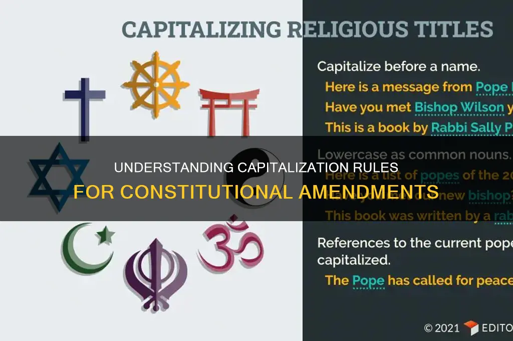 do we capitalize the name of constitutional amendment