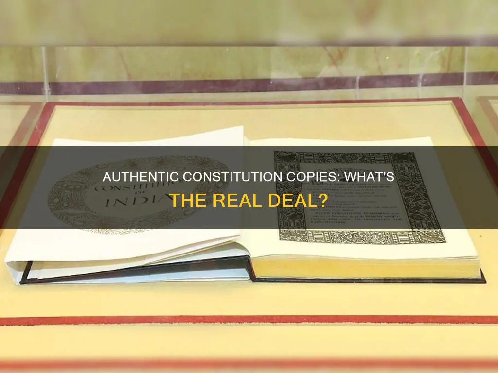 do we have an authentic copy of the constitution