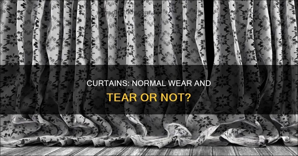 do window curtains constitute normal wear and tear