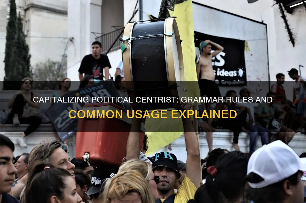 do you capitalize political centrist