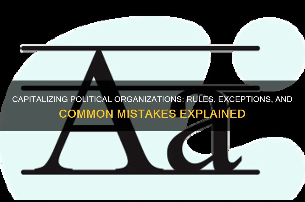 do you capitalize political organizations