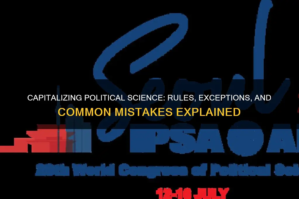 do you capitalize political scince