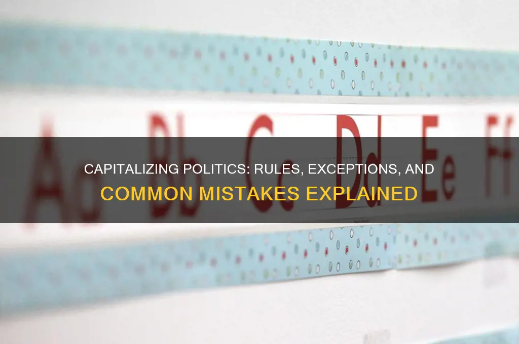 do you capitalize politics