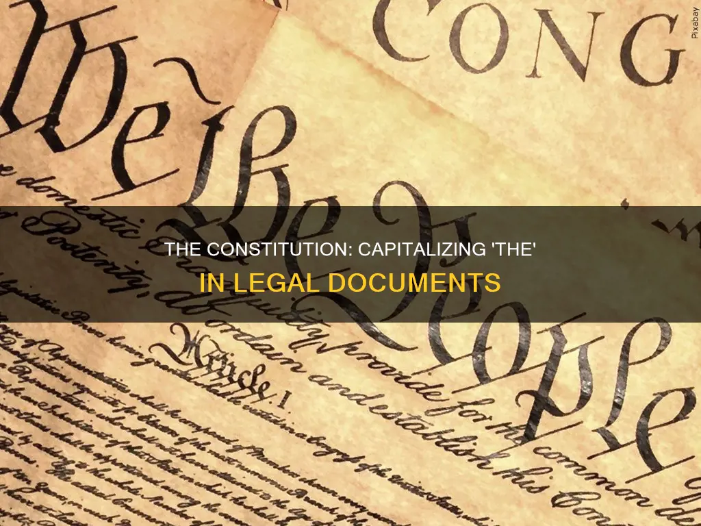 do you capitalize the the in the constitution
