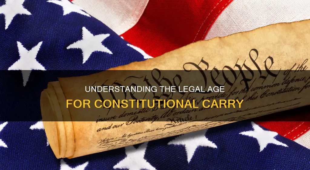 do you have to be 21 to constitutional carry