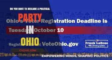 Ohio Voter Registration: Declaring a Political Party Explained