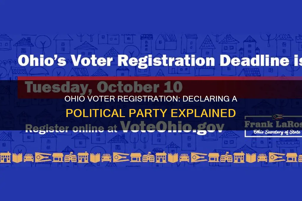 do you have to declare a political party in ohio