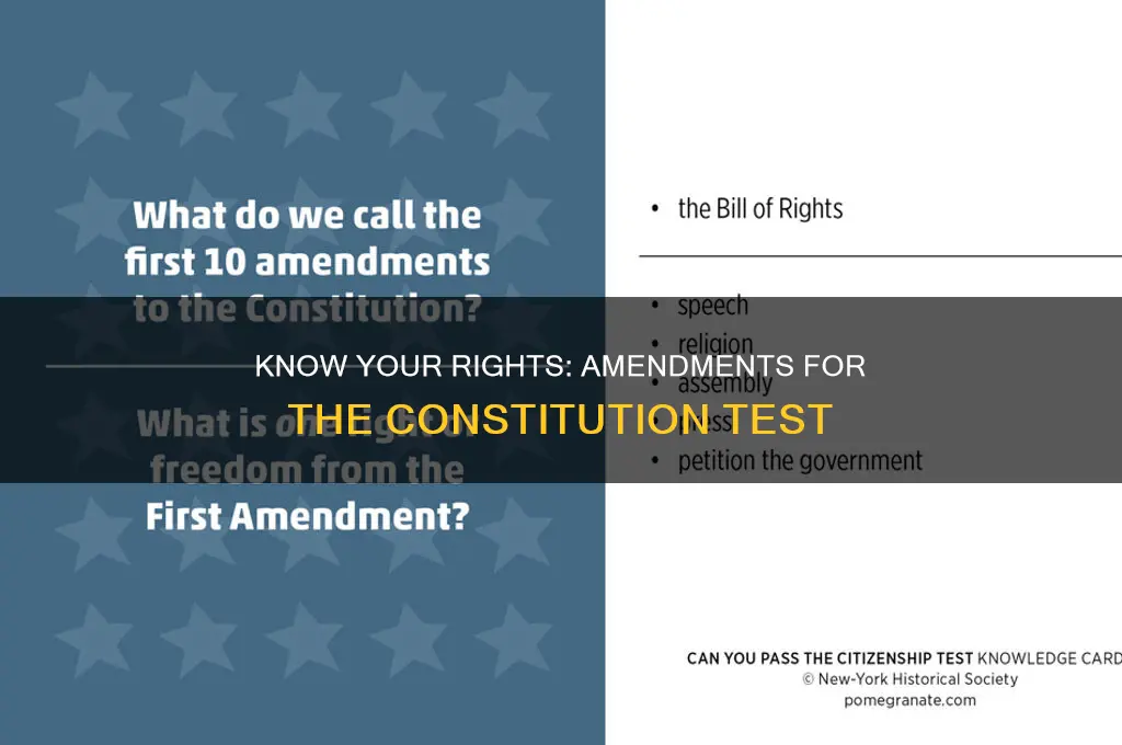 do you have to know all amendments for constitution test