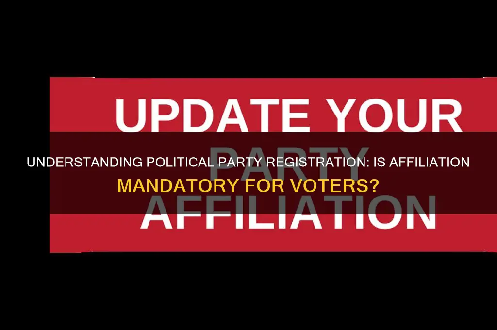 do you have to register as a certain political party
