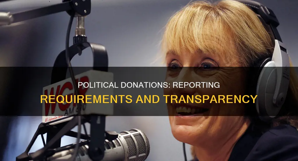 do you have to report political donations