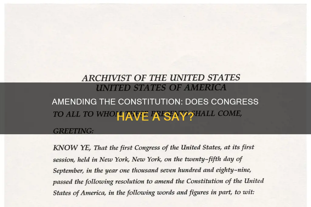 do you need congressional approval to amend the constitution