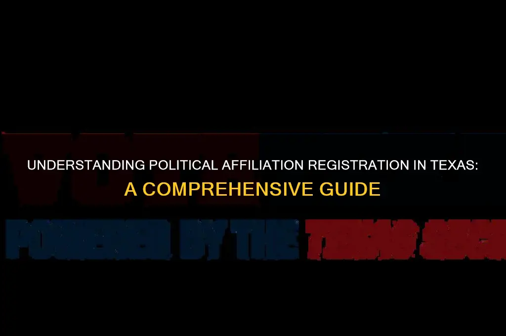 do you register political affiliation in texas