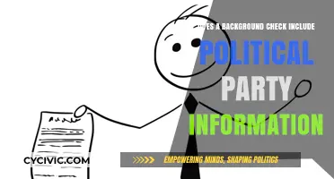 Does a Background Check Reveal Political Party Affiliations?
