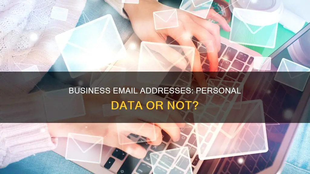does a business email address constitute personal data