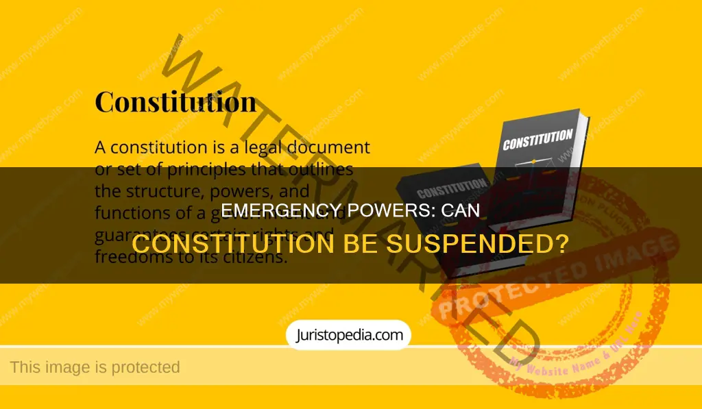 does a declaration of emergency suspend the constitution