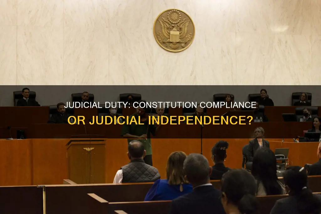 does a judge have to follow the constitution