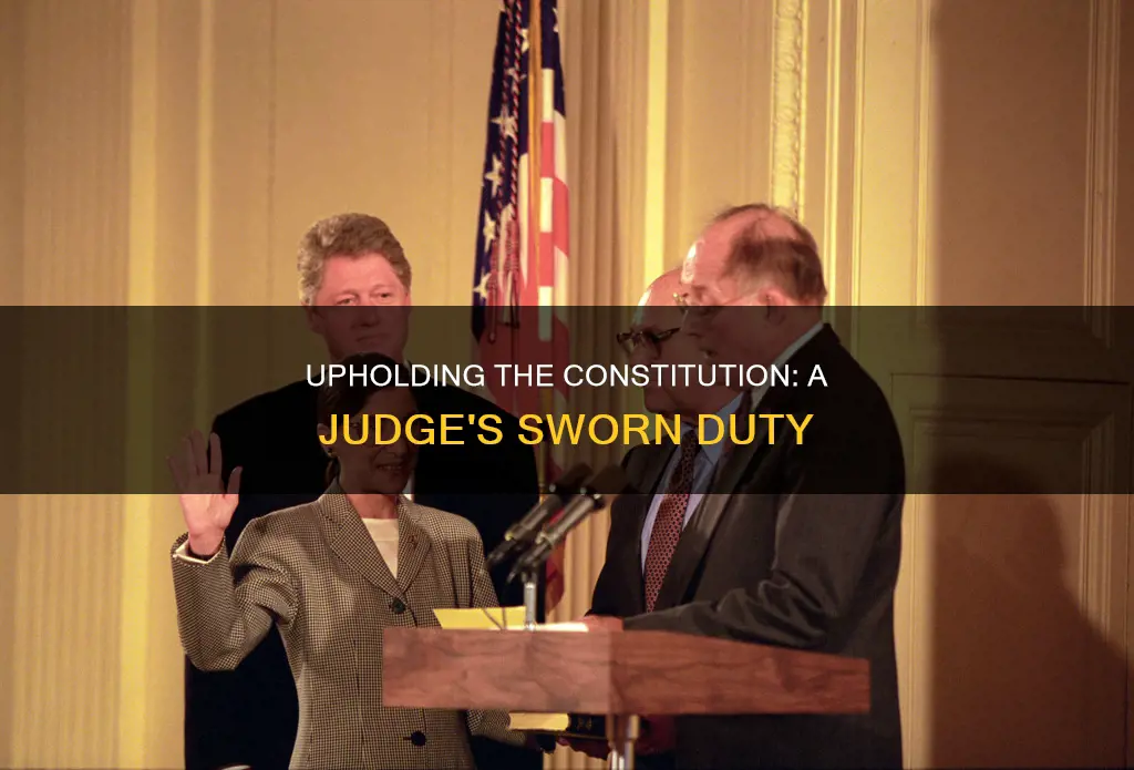 does a judge have to swear to uphold the constitution